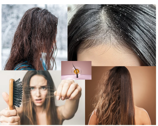 damge hair in winter 